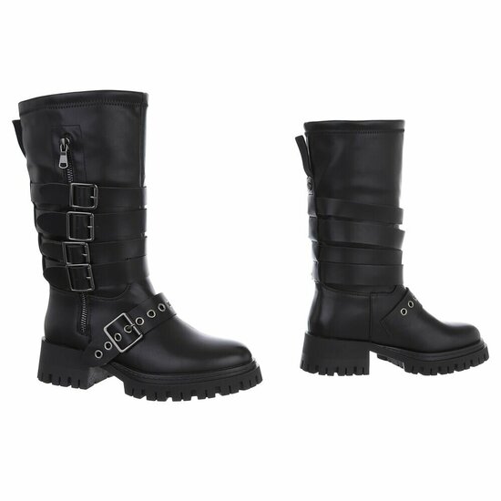 Zwarte boot Alita