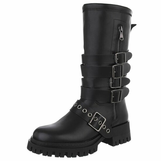 Zwarte boot Alita
