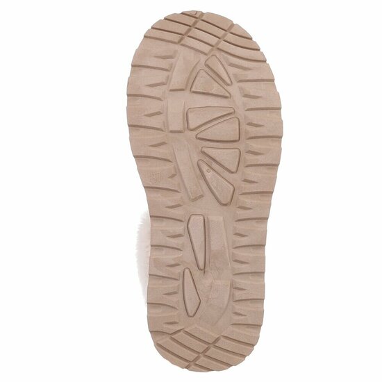 Kaki bruine suede lage winter mule Linda