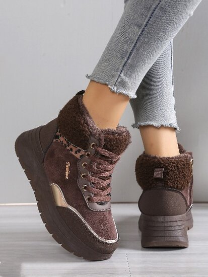 Bruine hoge winter sneaker Kenzy