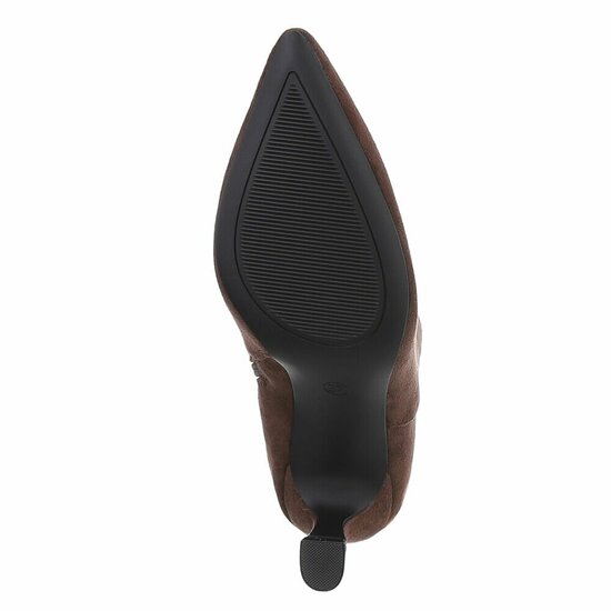 Bottines en daim brun Adiva