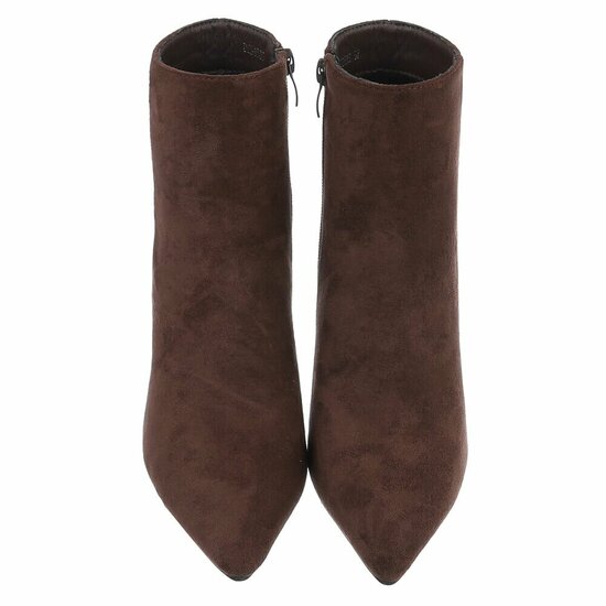 Bottines en daim brun Adiva