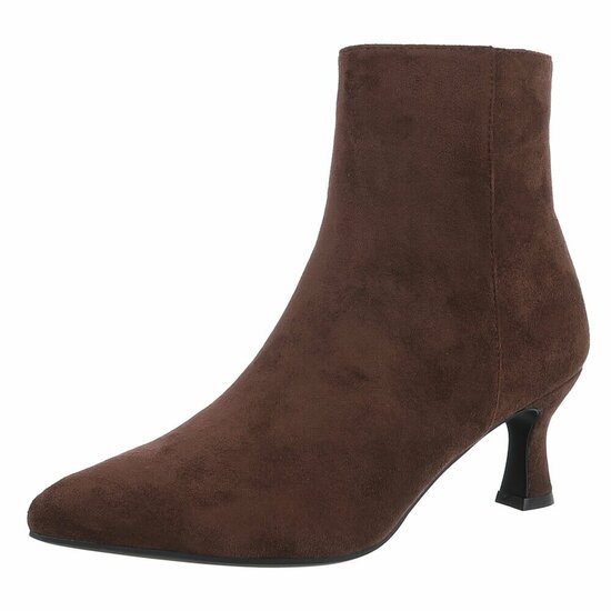 Bottines en daim brun Adiva