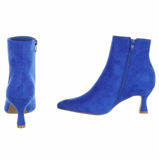 Bottines en daim bleu saphir Adiva
