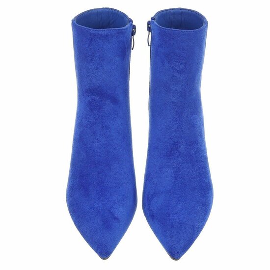 Bottines en daim bleu saphir Adiva