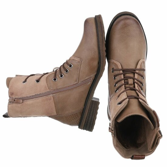 Kaki bruine boot Christien
