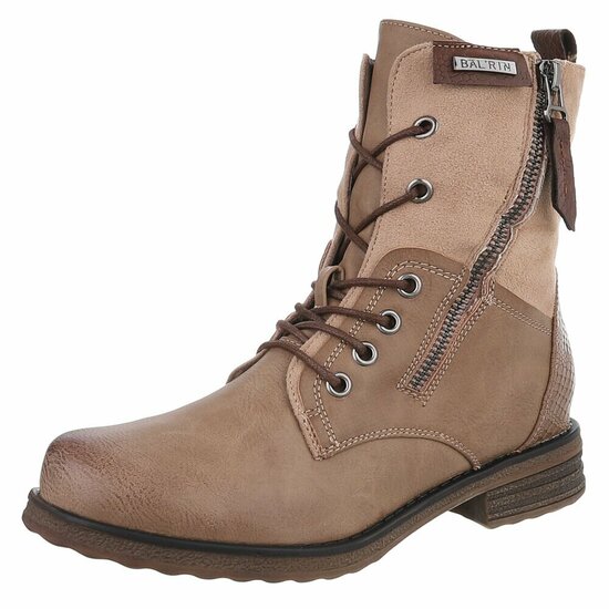 Kaki bruine boot Christien