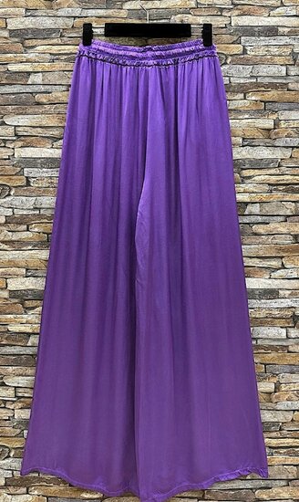 Purperen broek in satin