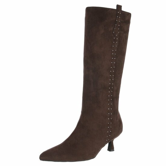 Hoge bruine suede laars Carlien