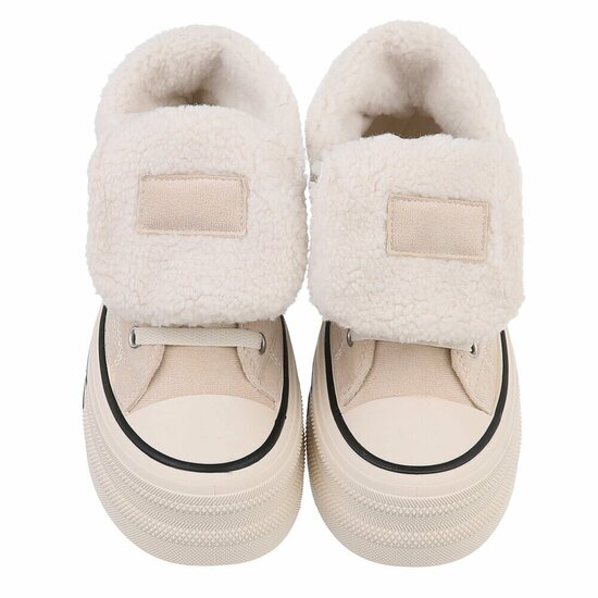 Beige hoge winter sneaker Charella
