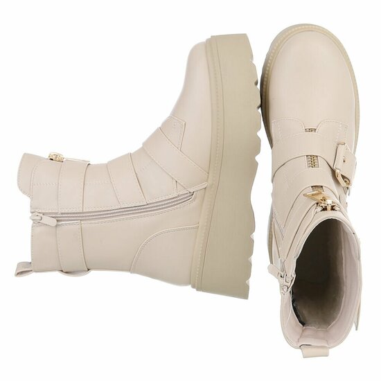 Beige boot Cassie