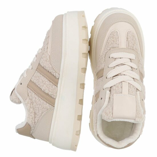 Beige lage sneaker Coralie  SOLD OUT