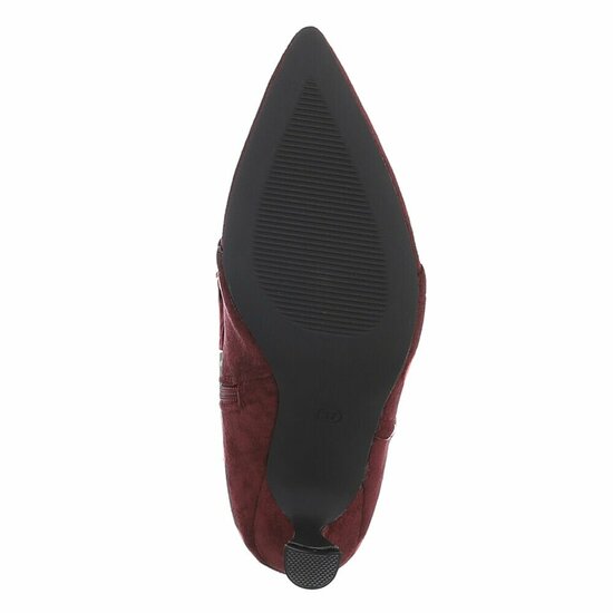 Bordeaux midi suede laars Caprice