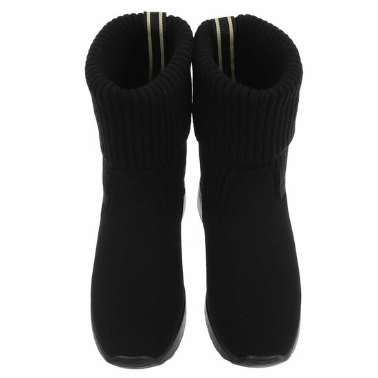 Bottines noires en daim Cellena