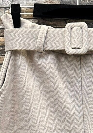 Beige palazzo broek