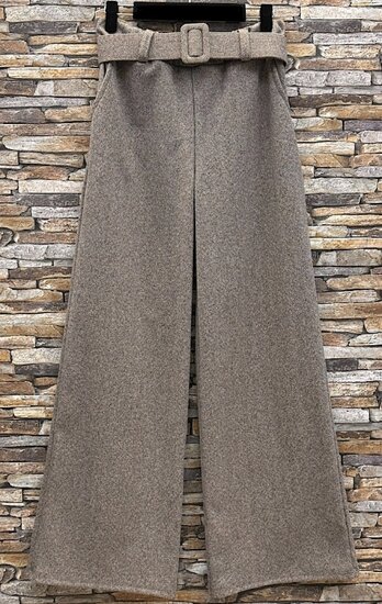 Taupe palazzo broek