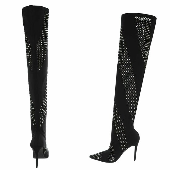 Two tone overknee laars Onka