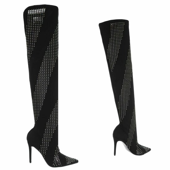 Two tone overknee laars Onka