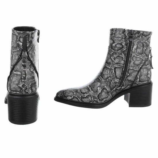 Bottines noir-gris Dunja