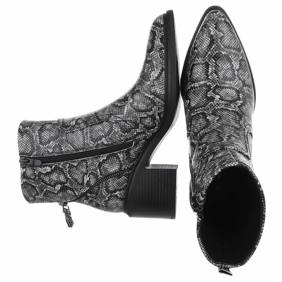 Bottines noir-gris Dunja