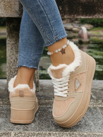 Kaki bruine lage sneaker Amanda