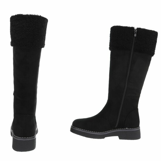 Zwarte suede laars Nicole
