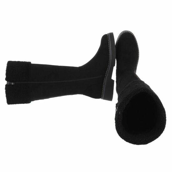 Zwarte suede laars Nicole