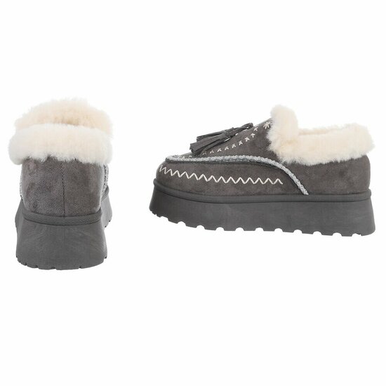 Grijs daimen winterlaarsje Cassandra