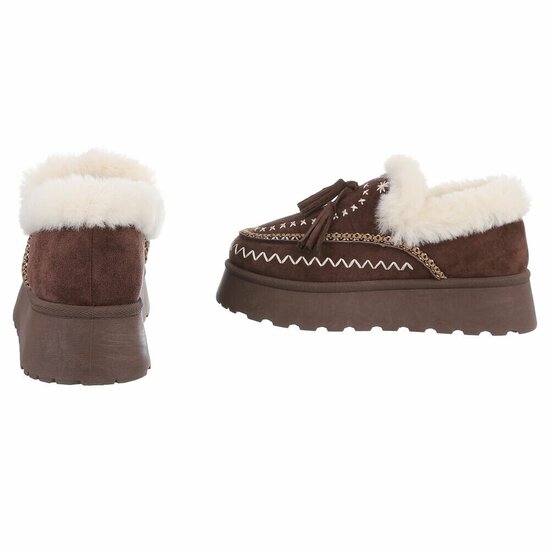 Bruin daimen winterlaarsje Cassandra