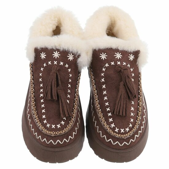 Bruin daimen winterlaarsje Cassandra