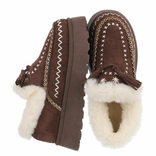 Bruin daimen winterlaarsje Cassandra