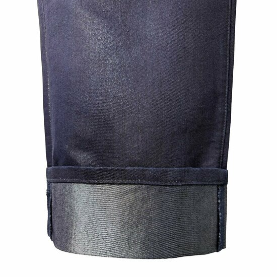 Donker blauwe wide leg jeans broek voor dames