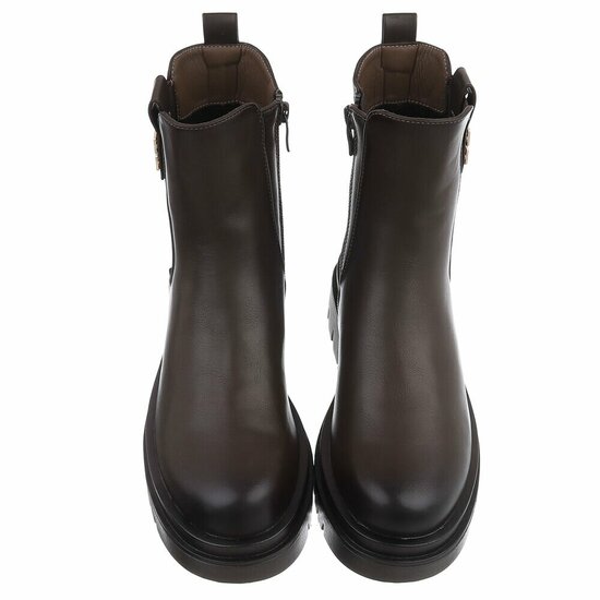 Bruine Chelsea boot Emilie