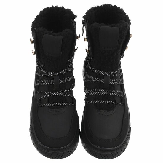 Zwarte suede winterboot Gabriela