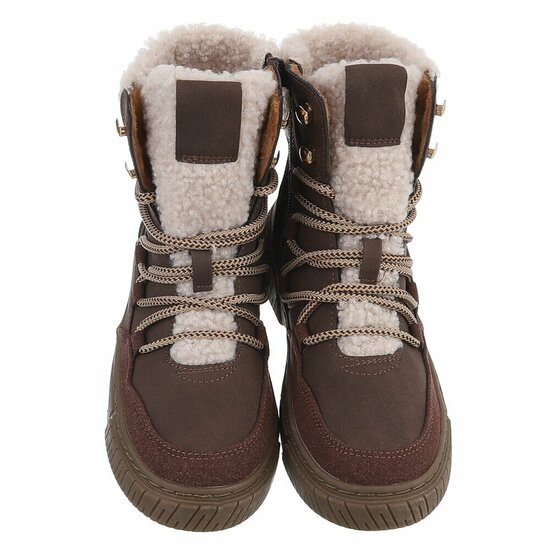 Bruine suede winterboot Gabriela