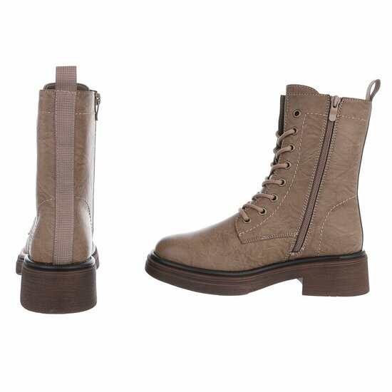 Kaki bruine boot Clarine