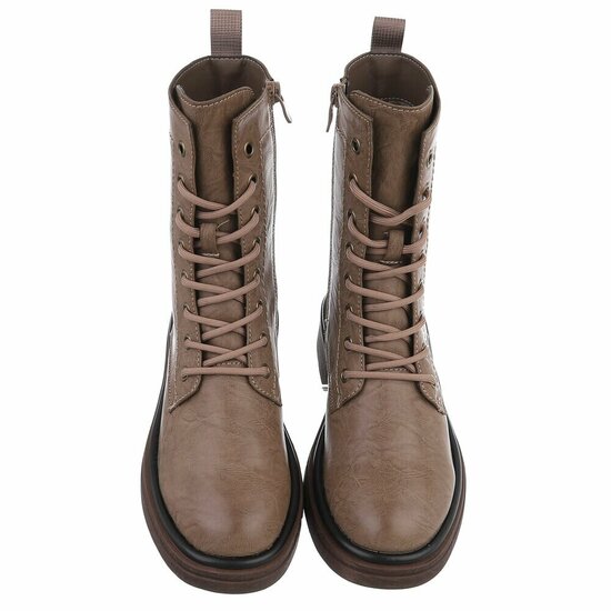 Kaki bruine boot Clarine