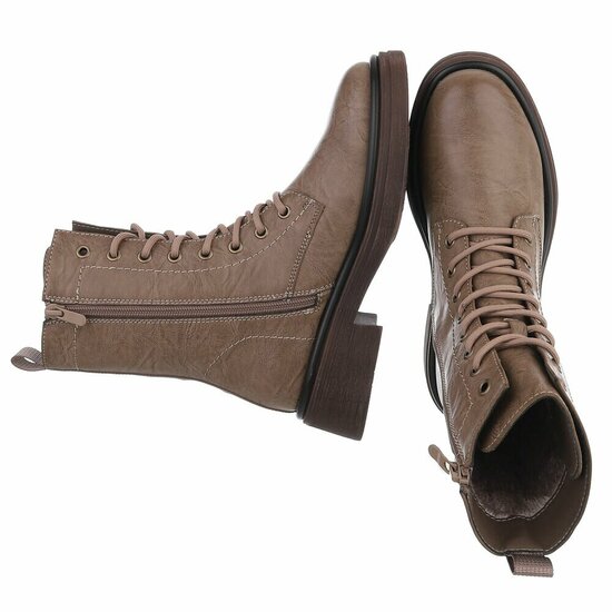 Kaki bruine boot Clarine