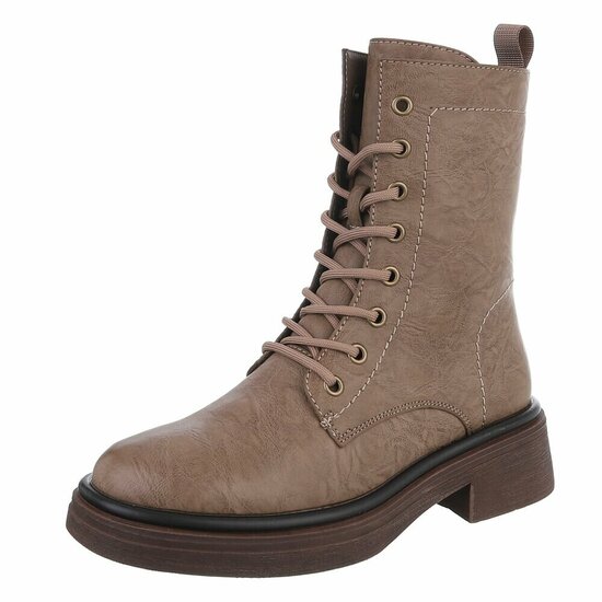 Kaki bruine boot Clarine
