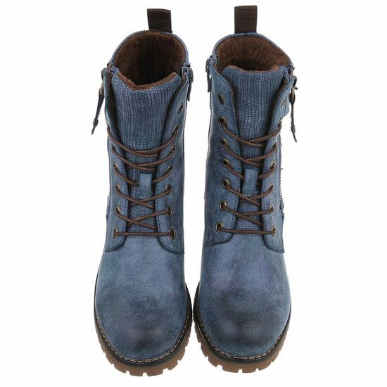 Blauwe boot Charifa