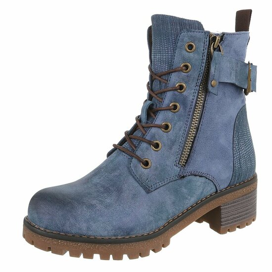 Blauwe boot Charifa