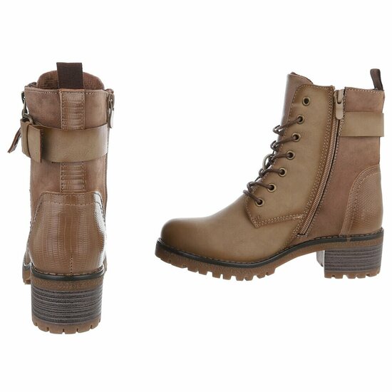 Kaki bruine boot Charifa