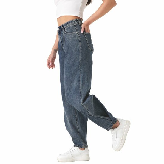Modieuze blauwe bootcut jeans voor dames