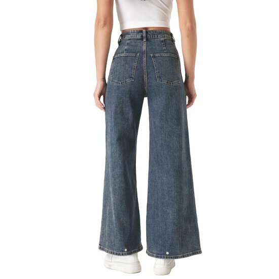 Modieuze blauwe bootcut jeans voor dames