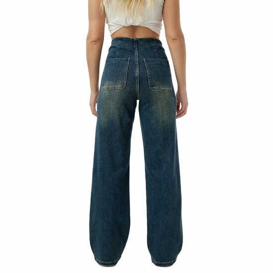 Modieuze blauwe relax fitted jeans voor dames