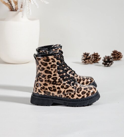Meisjes boot Cynthia in leopard look
