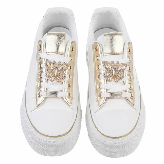 Witte lage sneaker Jacobine