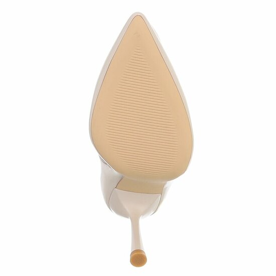 Beige high heel enkellaarsje Christianna