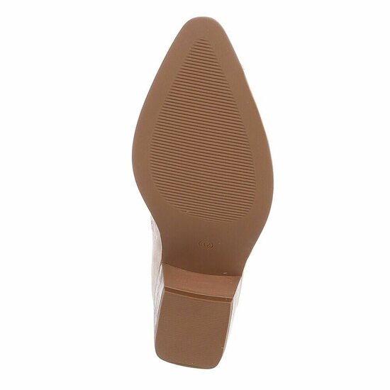 Hoge kaki bruine suede western-biker laars Ludy