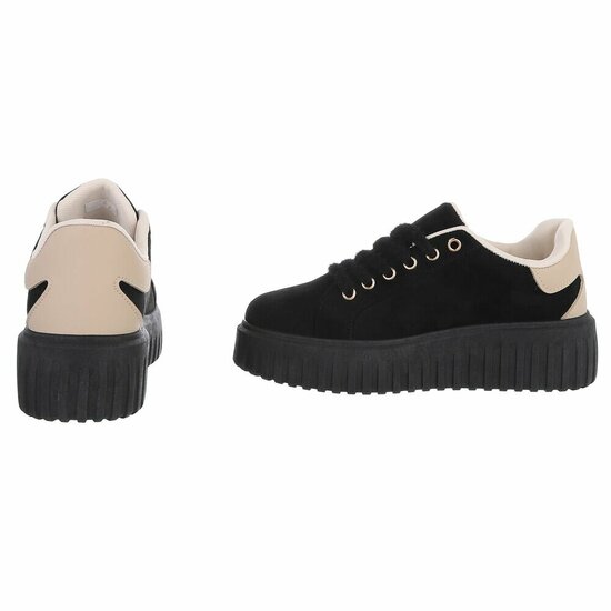 Zwarte suede sneaker Jamilla